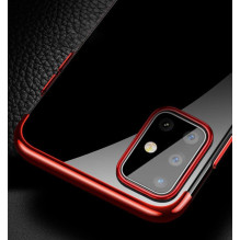 Clear Color Case Gel TPU Electroplating frame Cover for Samsung Galaxy A72 4G blue Clear Color Case Gel TPU Electroplating frame Cover for Samsung Galaxy A72 4G blue