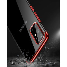 Skaidrios spalvos korpuso gelis TPU galvanizavimo rėmo dangtelis, skirtas Samsung Galaxy A72 4G mėlynas Skaidrios spalvos korpuso gelis TPU galvanizavimo rėmo dangtelis, skirtas Samsung Galaxy A72 4G mėlynas