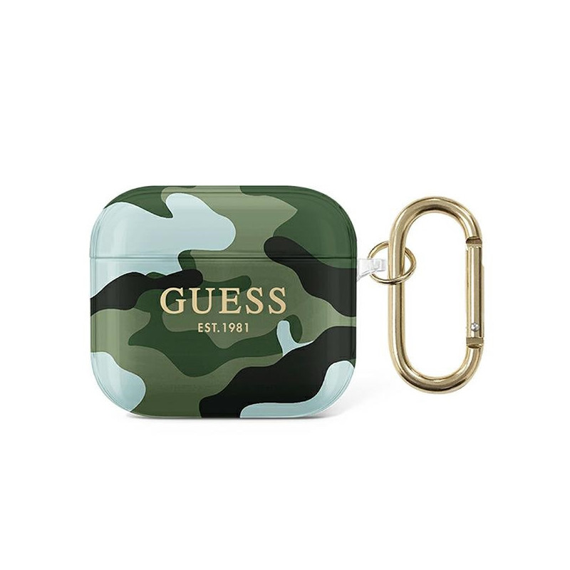 Guess GUA3UCAMA AirPods 3 cover green / khaki Camo Collection