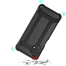 Hibridinis šarvų dėklas Tvirtas tvirtas dangtelis, skirtas Samsung Galaxy A32 5G auksinis