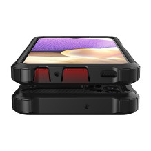 Hibridinis šarvų dėklas Tvirtas tvirtas dangtelis, skirtas Samsung Galaxy A32 5G auksinis