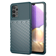 Thunder Case Lankstus Tvirtas Tvirtas Dangtis TPU dėklas, skirtas Samsung Galaxy A72 4G žalias