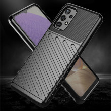 Thunder Case Lankstus Tvirtas Tvirtas Dangtis TPU dėklas, skirtas Samsung Galaxy A72 4G žalias