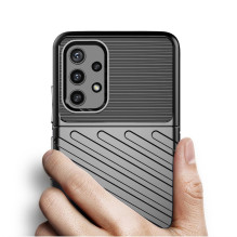 Thunder Case Lankstus Tvirtas Tvirtas Dangtis TPU dėklas, skirtas Samsung Galaxy A72 4G žalias