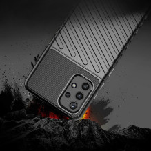 Thunder Case Lankstus Tvirtas Tvirtas Dangtis TPU dėklas, skirtas Samsung Galaxy A72 4G žalias