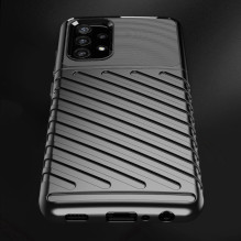 Thunder Case Lankstus Tvirtas Tvirtas Dangtis TPU dėklas, skirtas Samsung Galaxy A72 4G žalias