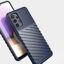 Thunder Case Lankstus Tvirtas Tvirtas Dangtis TPU dėklas, skirtas Samsung Galaxy A72 4G žalias