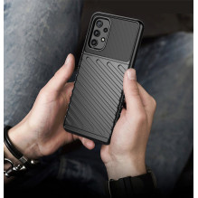 Thunder Case Lankstus Tvirtas Tvirtas Dangtis TPU dėklas, skirtas Samsung Galaxy A72 4G žalias