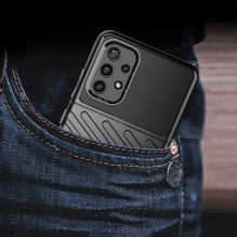 Thunder Case Lankstus Tvirtas Tvirtas Dangtis TPU dėklas, skirtas Samsung Galaxy A72 4G žalias