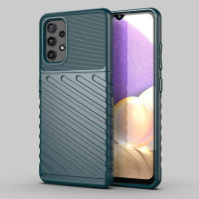 Thunder Case Lankstus Tvirtas Tvirtas Dangtis TPU dėklas, skirtas Samsung Galaxy A72 4G žalias