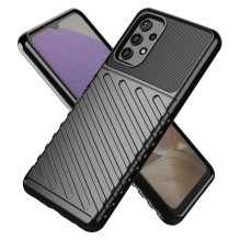 Thunder Case Lankstus Tvirtas Tvirtas Dangtis TPU dėklas, skirtas Samsung Galaxy A72 4G žalias