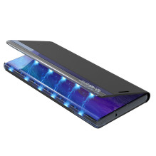 Sleep Case Knygų lentynos tipo dėklas su išmaniuoju langu, skirtas Samsung Galaxy A22 4G rožinis Sleep Case Knygų lentynos tipo dėklas su išmaniuoju langu, skirtas Samsung Galaxy A22 4G rožinis