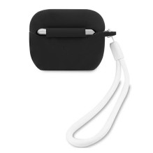 Guess GUACAPLSVSBW AirPods Pro dangtelis juodas / baltas Silicone Vintage