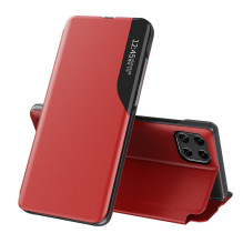 Eco Leather View Case elegantiškas knygų lentynos tipo dėklas su stovu, skirtas Samsung Galaxy A22 4G raudonas Eco Leather View Case elegantiškas knygų lentynos tipo dėklas su stovu, skirtas Samsung Galaxy A22 4G raudonas