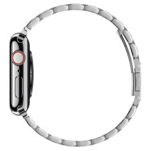 Spigen Modern Fit apyrankė, skirta Apple Watch 4/5/6/7/8/9/SE/Ultra (42/44/45/49 mm) – sidabrinė