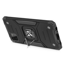 Wozinsky Ring Armor Case Kickstand Tvirtas tvirtas dangtelis, skirtas Samsung Galaxy A22 4G sidabras Wozinsky Ring Armor Case Kickstand Tvirtas tvirtas dangtelis, skirtas Samsung Galaxy A22 4G sidabras