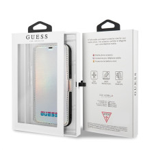Guess GUFLBKN65BLD iPhone 11 Pro Max sidabrinė / sidabrinė knyga vaivorykštė