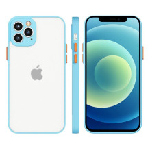 Milky Case Silikoninis lankstus permatomas dėklas, skirtas Xiaomi Redmi 9T Blue