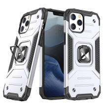 Wozinsky Ring Armor Case Kickstand Tvirtas tvirtas dangtelis skirtas iPhone 13 mini sidabras