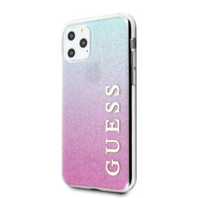 Guess GUHCN58PCUGLPBL iPhone 11 Pro rose blue / pink blue hard case Glitter Gradient