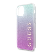 Guess GUHCN58PCUGLPBL iPhone 11 Pro rose blue / pink blue hard case Glitter Gradient
