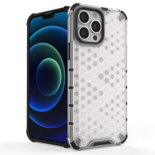 Honeycomb Case šarvų dangtelis su TPU buferiu, skirtas iPhone 13 Pro Max žalias