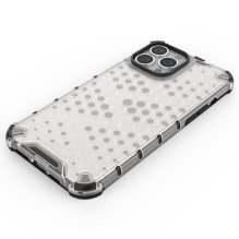 Honeycomb Case šarvų dangtelis su TPU buferiu, skirtas iPhone 13 Pro Max žalias