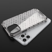 Honeycomb Case šarvų dangtelis su TPU buferiu, skirtas iPhone 13 Pro Max žalias