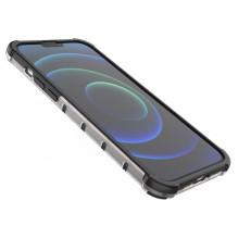 Honeycomb Case šarvų dangtelis su TPU buferiu, skirtas iPhone 13 Pro Max žalias