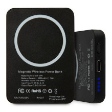Karl Lagerfeld 3000mAh Inductive Powerbank with MagSafe - Black
