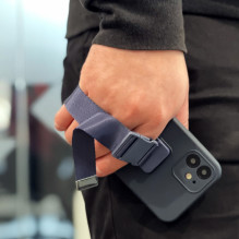 Virvės dėklas, gelio dėklas su grandininiu dirželiu, dirželiu iPhone 13 Pro Max rožinis