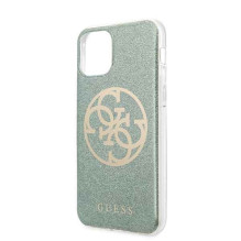 Guess GUHCN58PCUGLKA iPhone 11 Pro chaki kietas dėklas 4G Circle Glitter