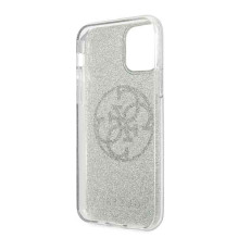 Guess GUHCN58PCUGLKA iPhone 11 Pro chaki kietas dėklas 4G Circle Glitter