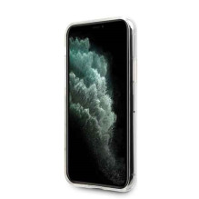 Guess GUHCN58PCUGLKA iPhone 11 Pro chaki kietas dėklas 4G Circle Glitter