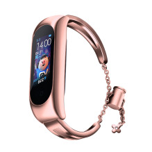 Metalinė apyrankė, skirta „Xiaomi Mi Band 3 / 4 / 5 / 6“ - rožinė Metalinė apyrankė, skirta „Xiaomi Mi Band 3 / 4 / 5 / 6“ - rožinė