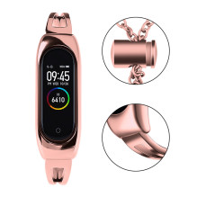Metalinė apyrankė, skirta „Xiaomi Mi Band 3 / 4 / 5 / 6“ - rožinė Metalinė apyrankė, skirta „Xiaomi Mi Band 3 / 4 / 5 / 6“ - rožinė