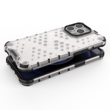 Honeycomb Case šarvų dangtelis su TPU buferiu, skirtas iPhone 13 Pro žalias