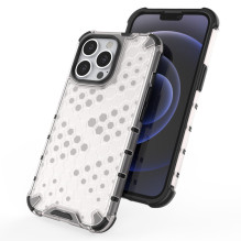 Honeycomb Case šarvų dangtelis su TPU buferiu, skirtas iPhone 13 Pro žalias