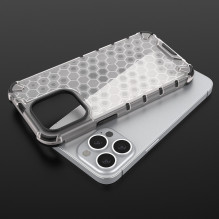 Honeycomb Case šarvų dangtelis su TPU buferiu, skirtas iPhone 13 Pro žalias