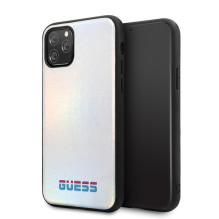 Guess GUHCN58BLD iPhone 11 Pro sidabrinis / sidabrinis kietas vaivorykštis dėklas