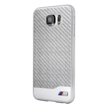 BMW kietas dėklas, skirtas „Samsung Galaxy S6“ - sidabrinis