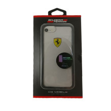 Ferrari Hardcase FEHCRFP7BK iPhone 7 / 8 / SE 2020 / SE 2022 skaidrus / juodas