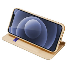 Dux Ducis Skin Pro Bookcase tipo dėklas skirtas iPhone 13 mini golden