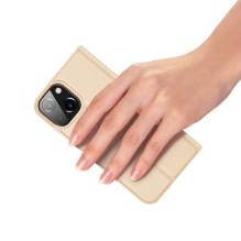 Dux Ducis Skin Pro Bookcase tipo dėklas skirtas iPhone 13 mini golden