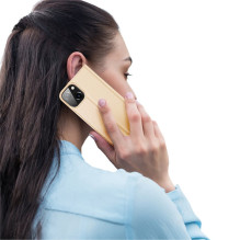 Dux Ducis Skin Pro Bookcase tipo dėklas skirtas iPhone 13 mini golden