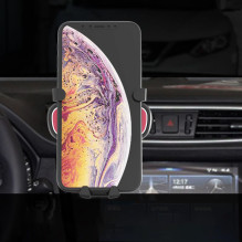 Gravitacijos išmaniojo telefono automobilinis laikiklis oro išleidimo angai su oro gaivikliu juodas (YC06) Gravitacijos išmaniojo telefono automobilinis laikiklis oro išleidimo angai su oro gaivikliu juodas (YC06)