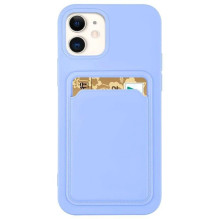 Kortelės dėklas Silikoninė piniginė Piniginė su kortelės lizdo dokumentais, skirta Samsung Galaxy A72 4G Purple Kortelės dėklas Silikoninė piniginė Piniginė su kortelės lizdo dokumentais, skirta Samsung Galaxy A72 4G Purple