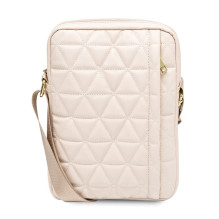 Guess Bag GUTB10QLPK 10' rožinis / rožinis dygsniuotas planšetinių kompiuterių krepšys