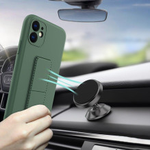 „Wozinsky Kickstand Case“ silikoninis dėklas su stovu, skirtas „Samsung Galaxy A11 / M11“, mėlynas