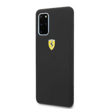 Ferrari kietas dėklas FESSIHCS67BK S20+ G985 juodas / juodas silikonas